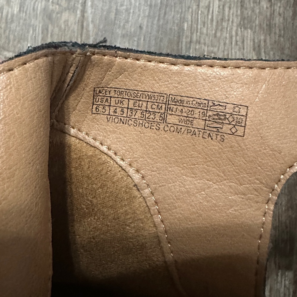 Vionic Lacey Tortoise Suede Open Back Heeled Boot… - image 6
